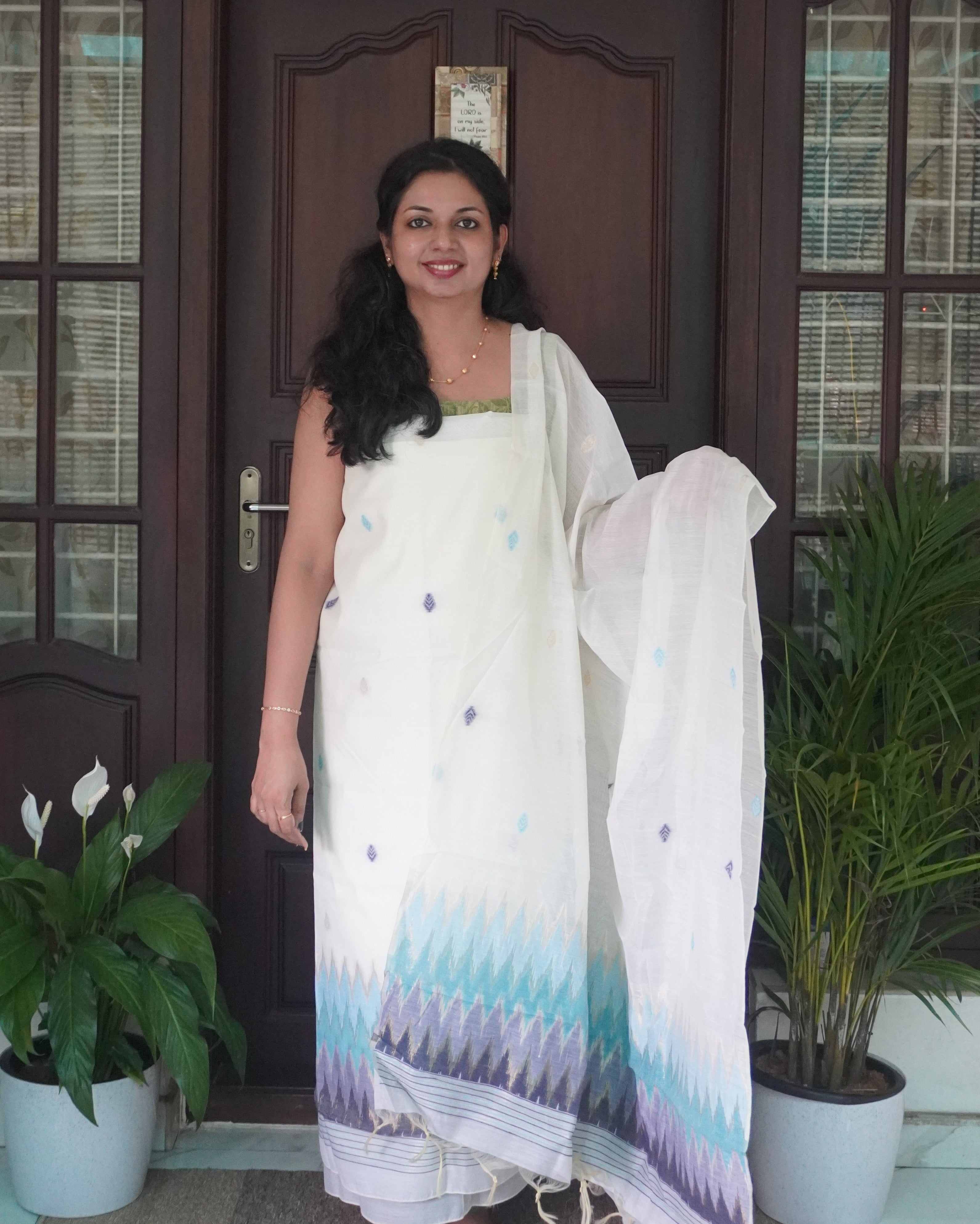 Chanderi Unstitched Salwar Set- 0027