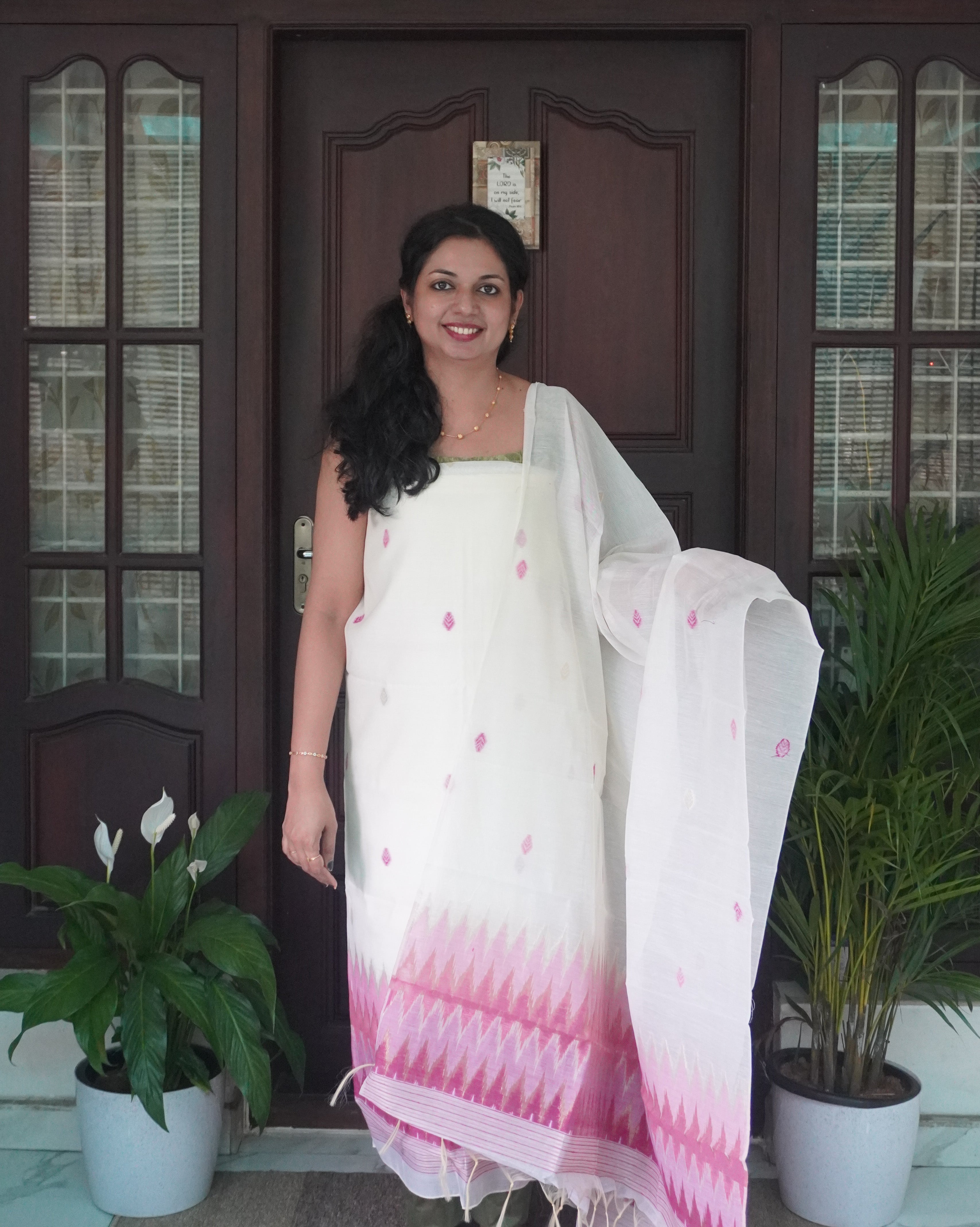 Chanderi Unstitched Salwar Set- 0027