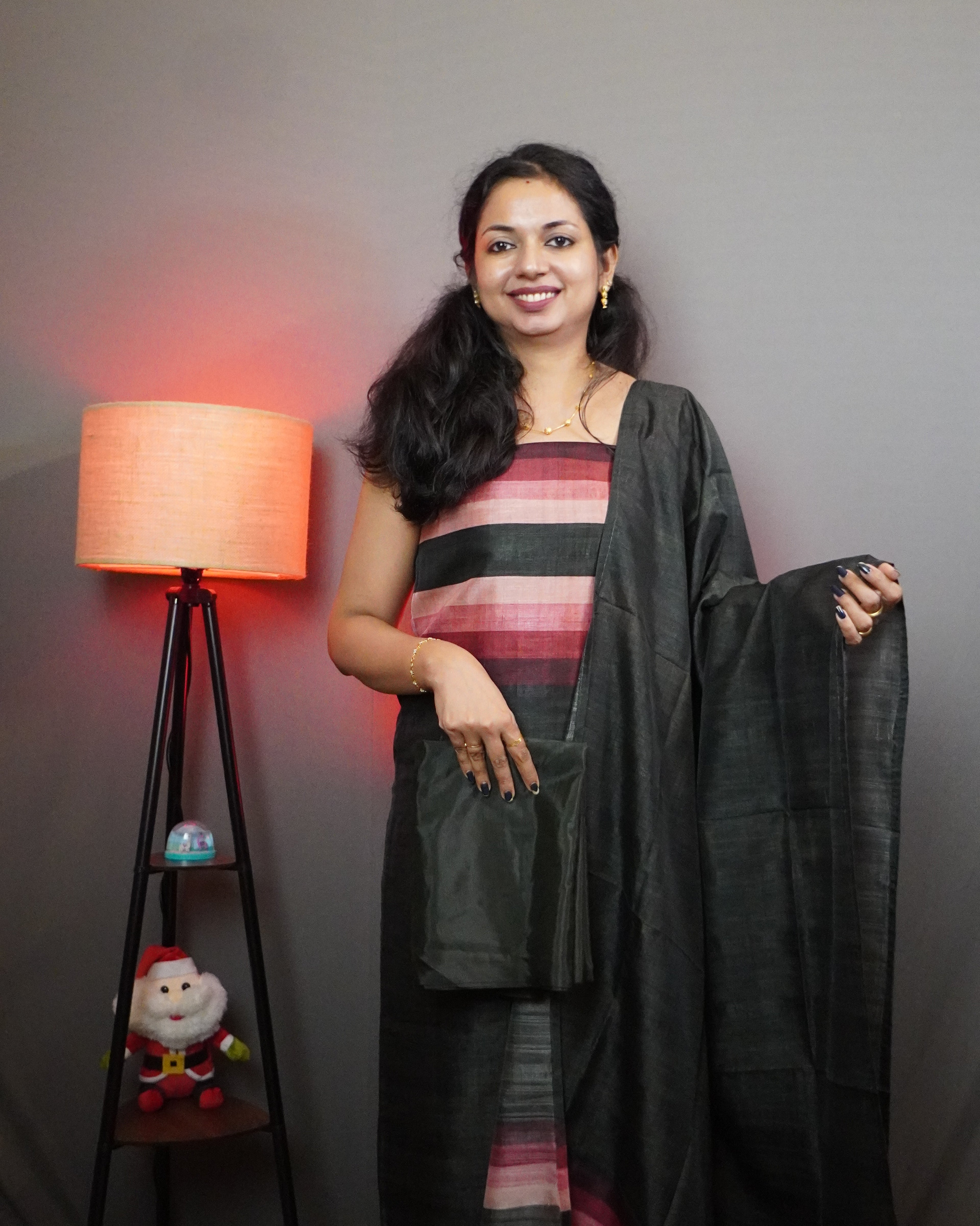 Semi Tussar Unstitched Salwar Set -0031