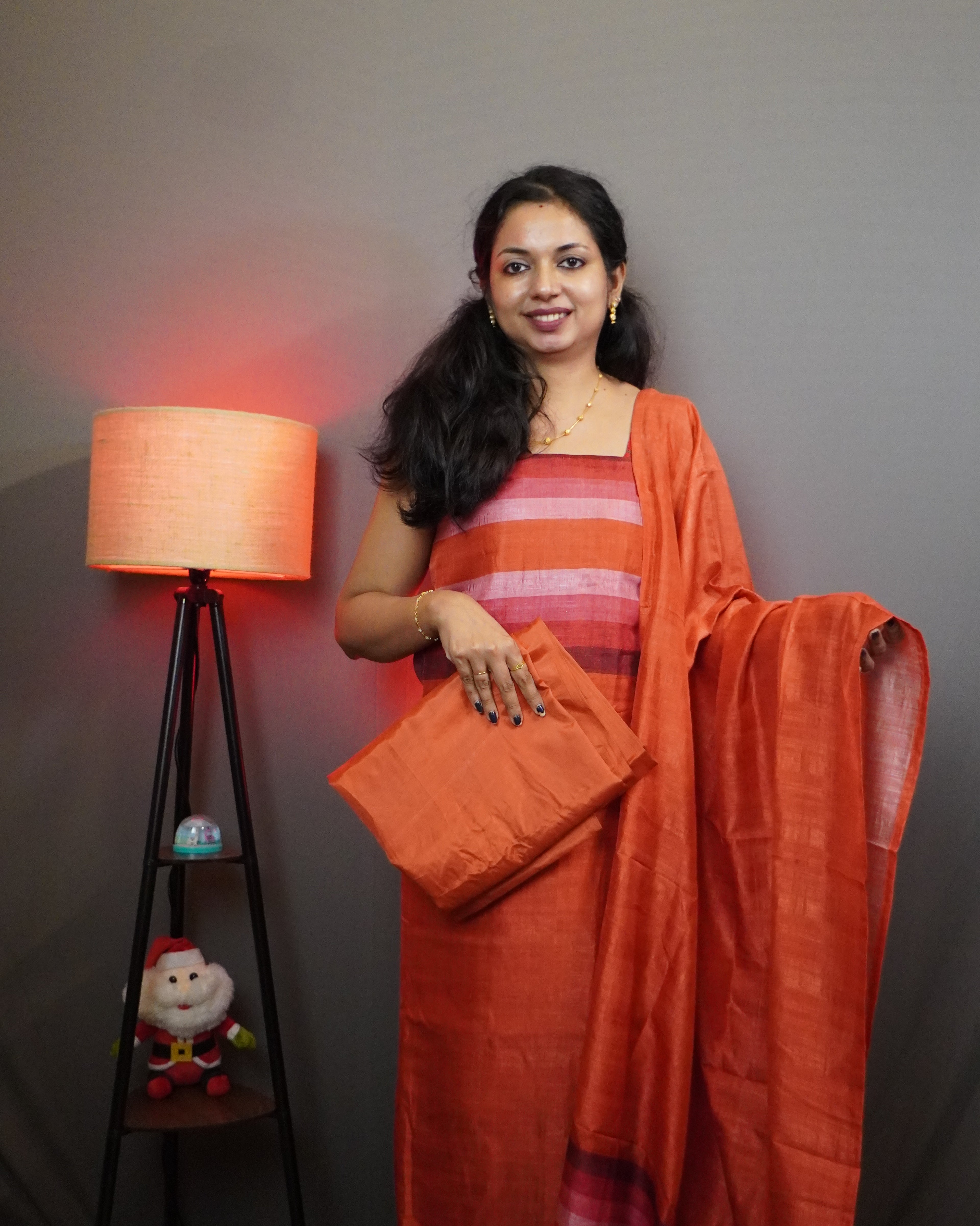 Semi Tussar Unstitched Salwar Set -0031