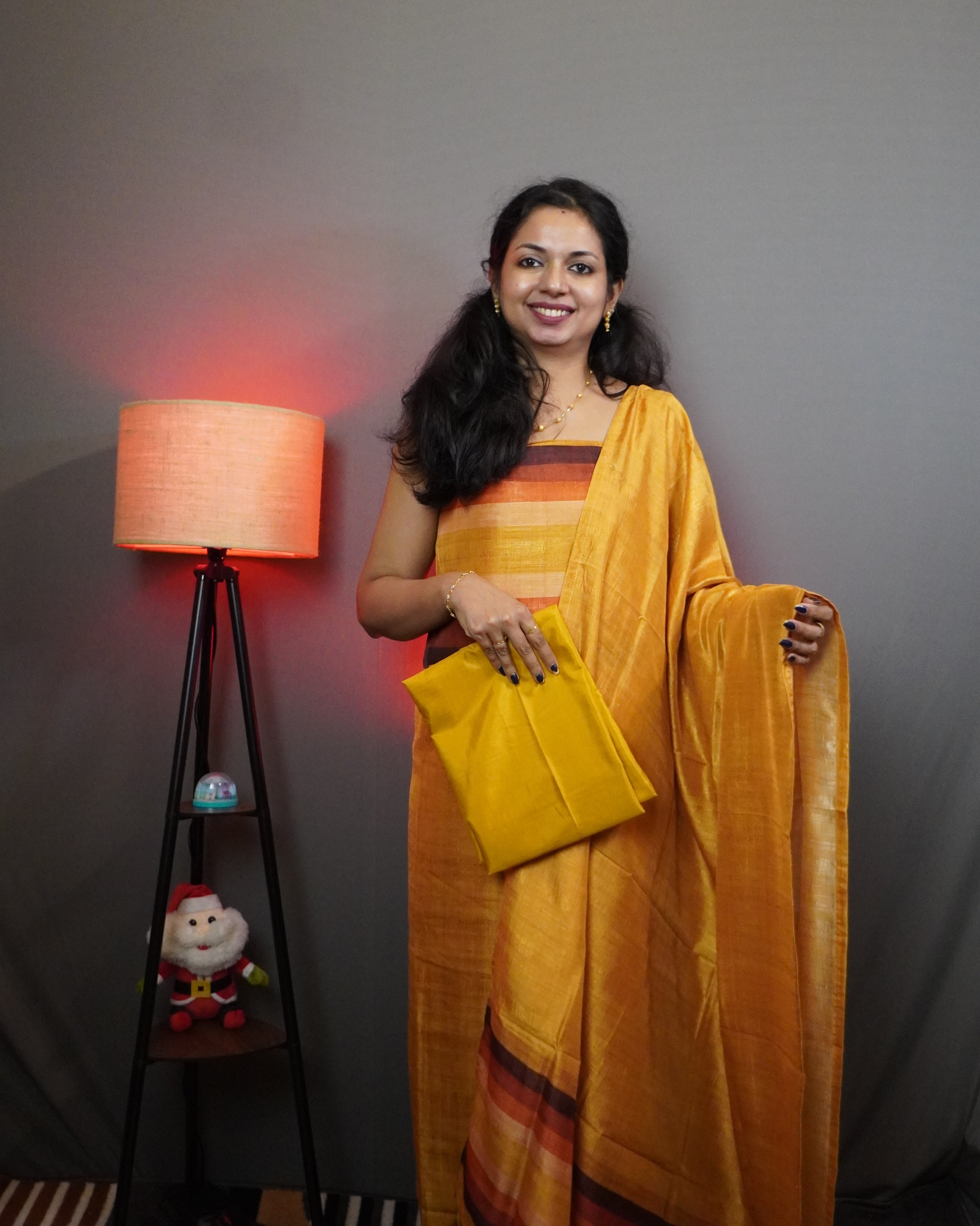 Semi Tussar Unstitched Salwar Set -0031