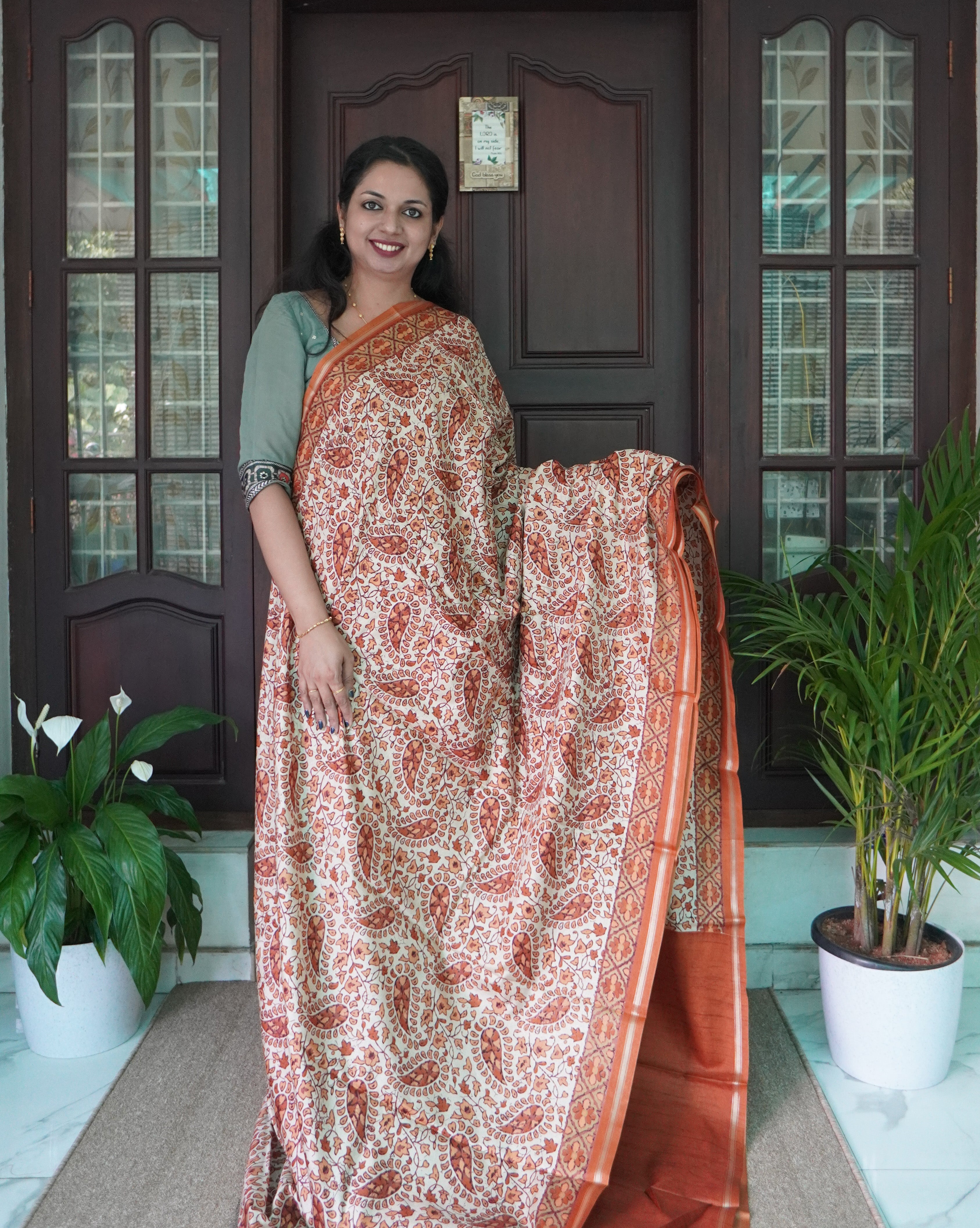 Semi Chanderi Saree -0011