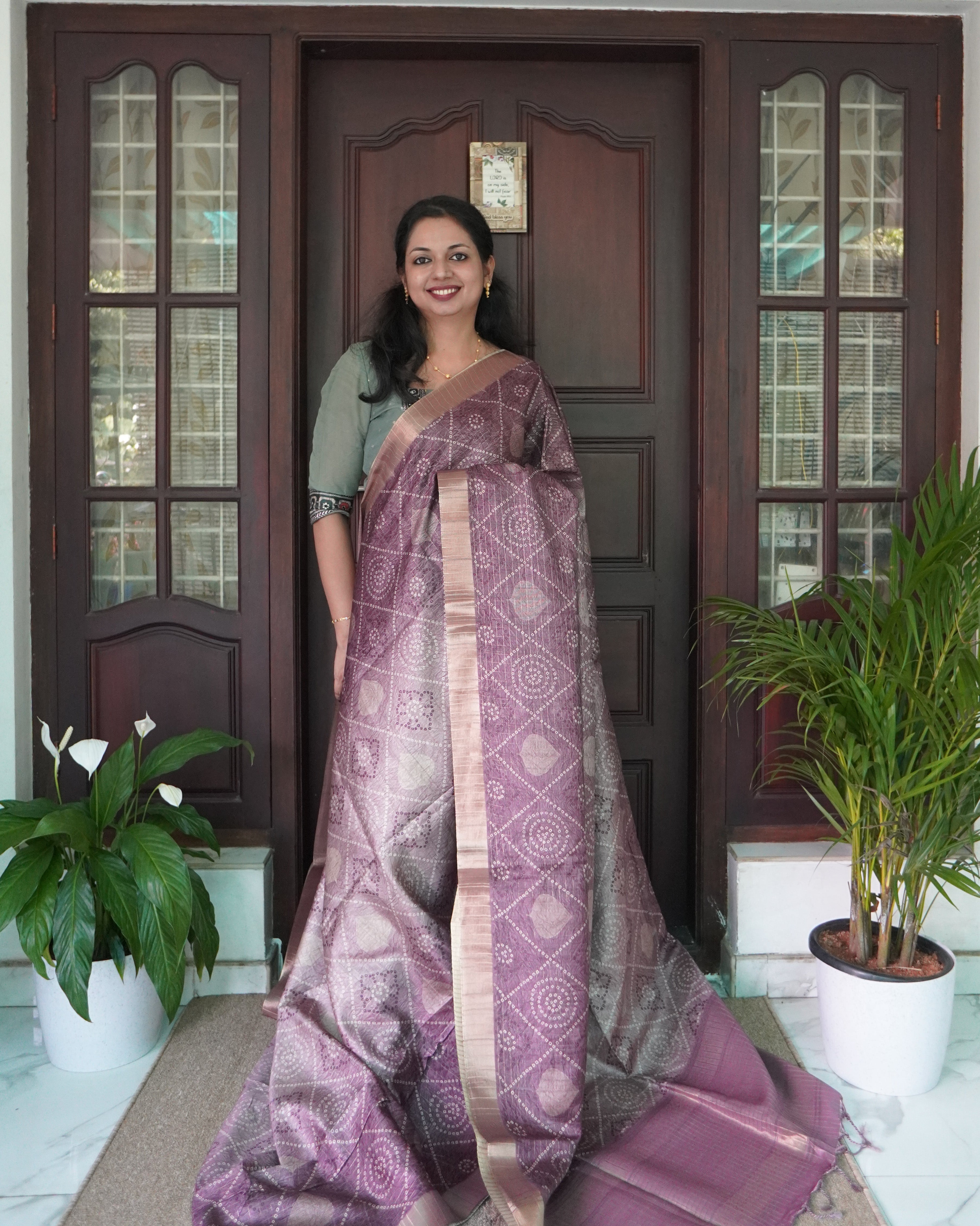 Semi Silk Chungidi Design Saree with thread weaving(Type-11) -0004