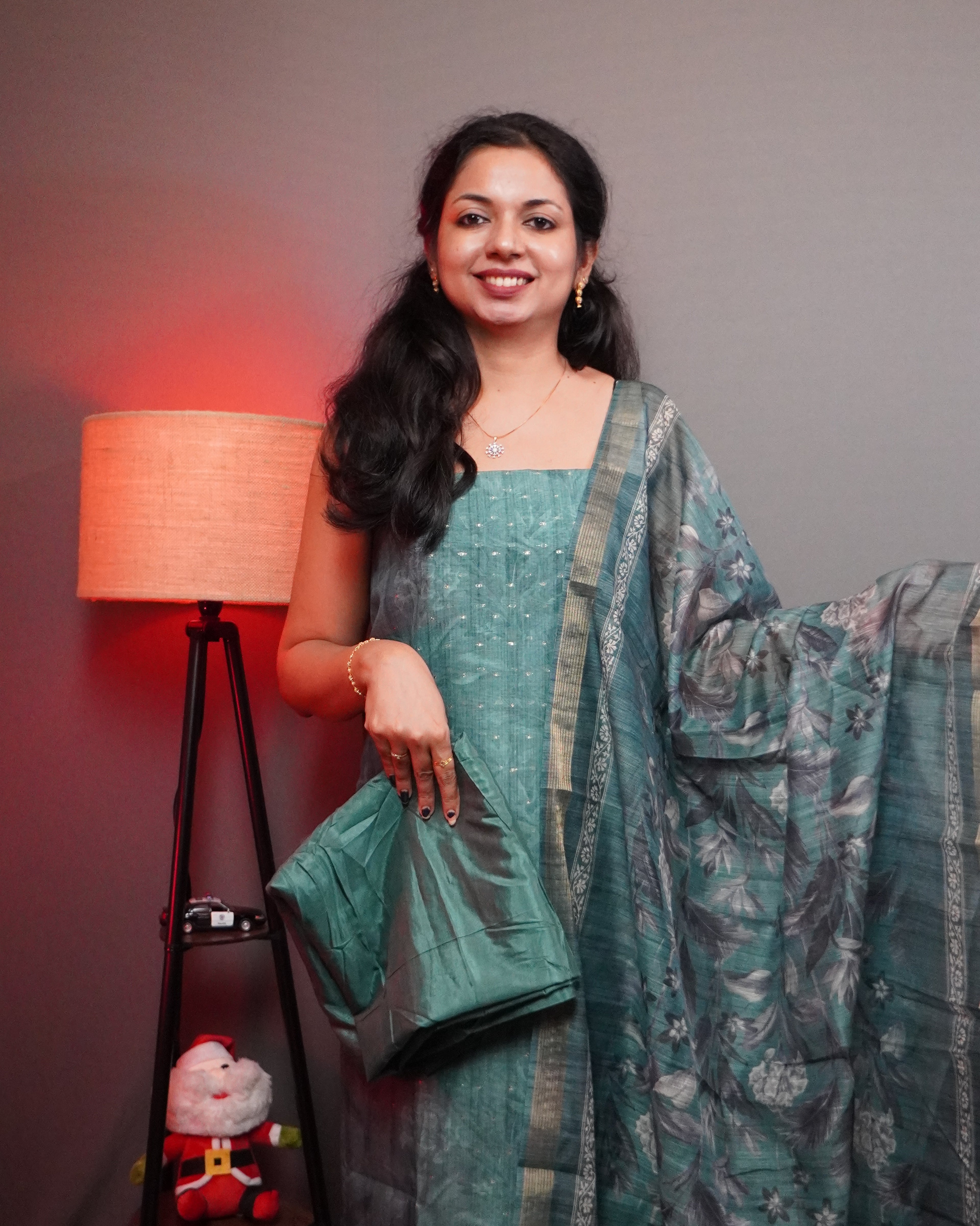 Chanderi Unstitched Salwar Set -0038