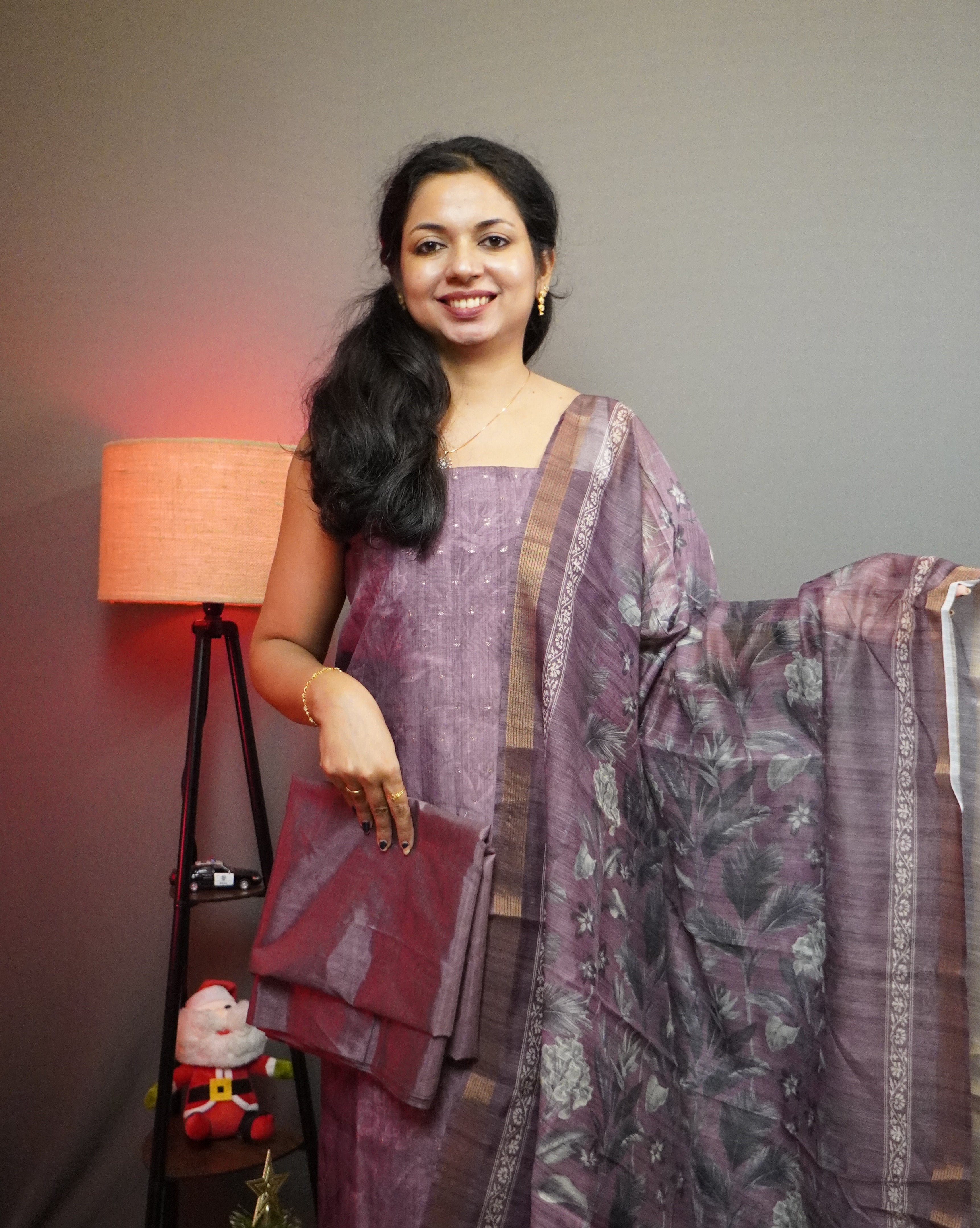 Chanderi Unstitched Salwar Set -0038