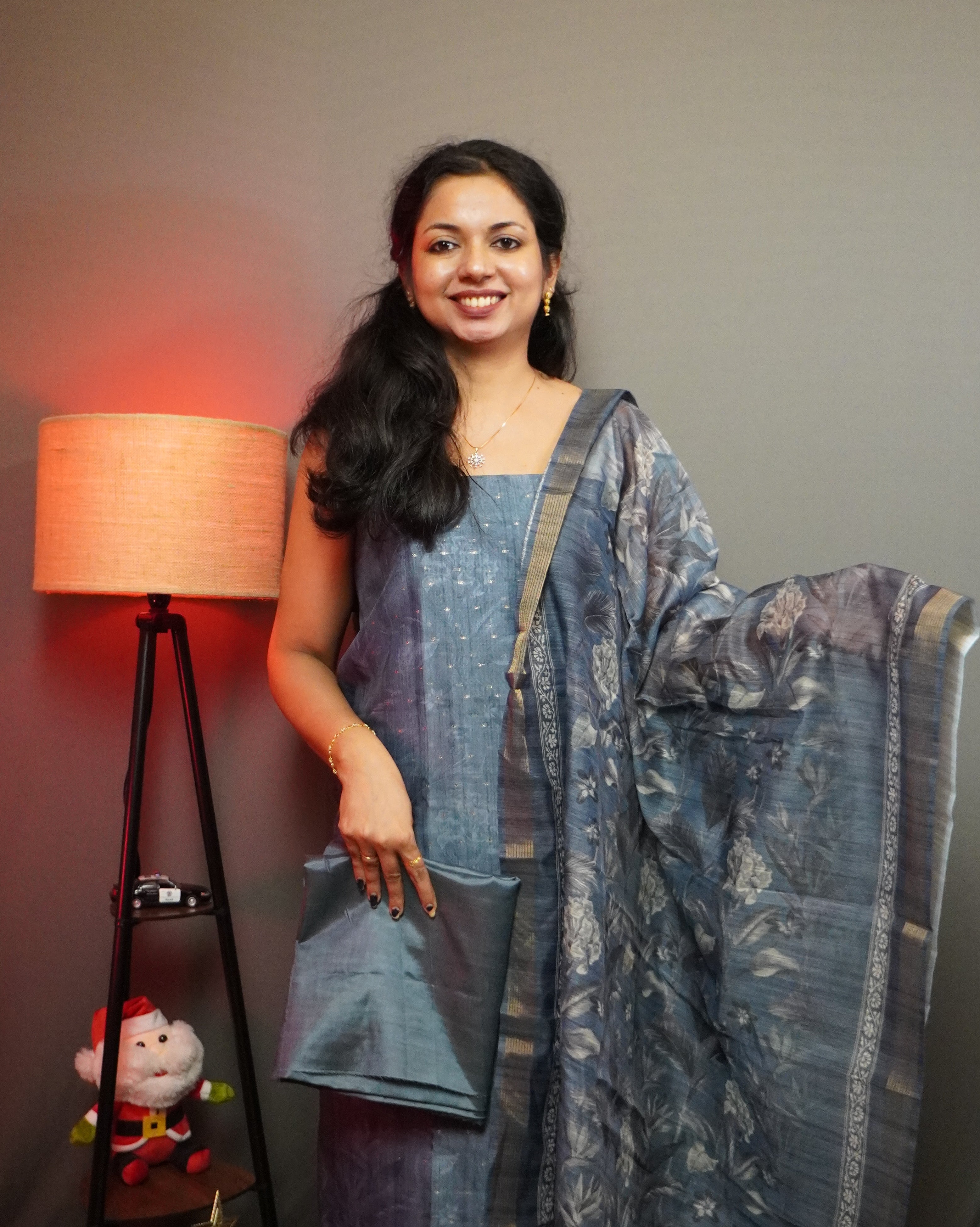 Chanderi Unstitched Salwar Set -0038