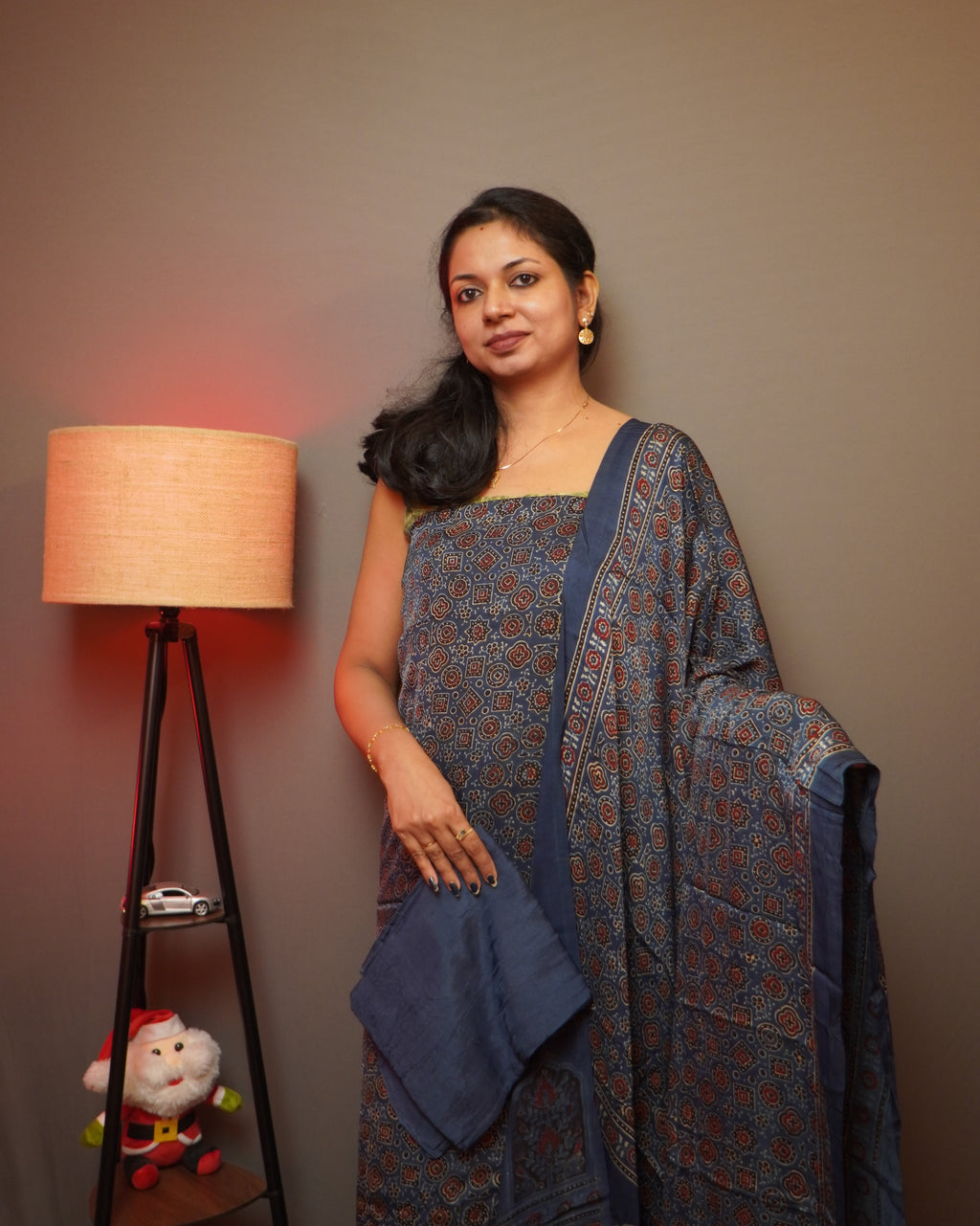 Modal Silk Unstitched Salwar Set -0047