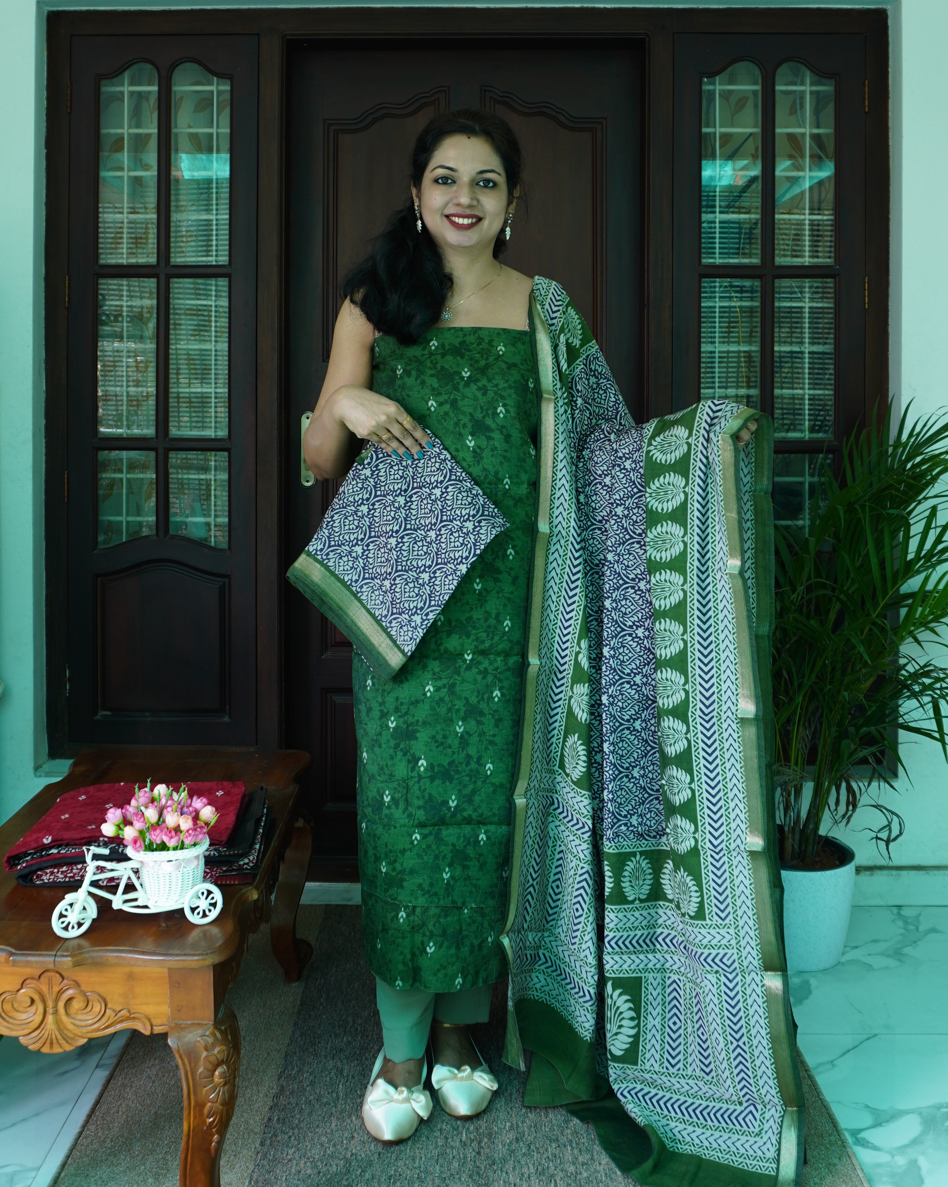Viscose Unstitched Salwar Set-0056