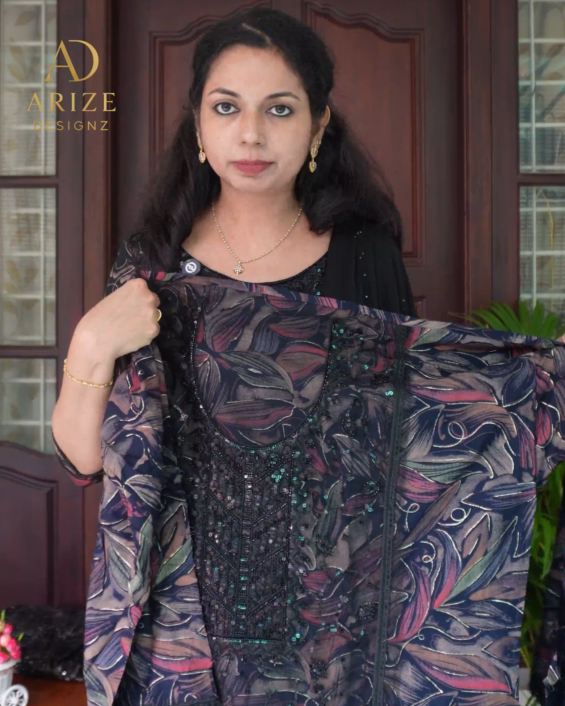 Cotton Rayon Unstitched Salwar Set -0016