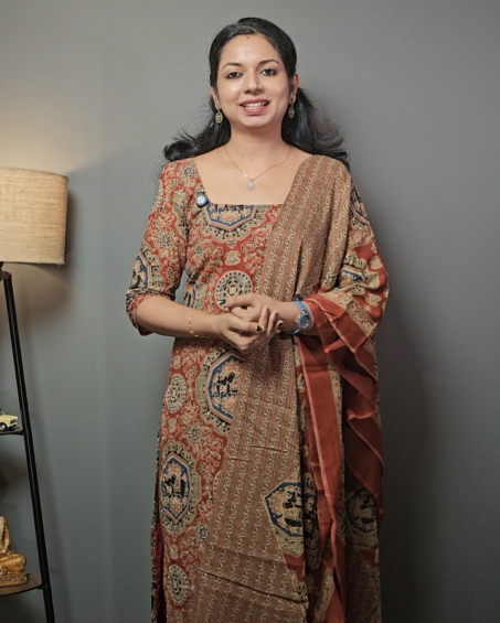 Cotton Unstitched Salwar Set -0012A