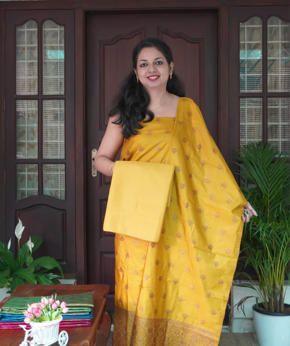 Banarasi Unstitched Salwar Set- 0023