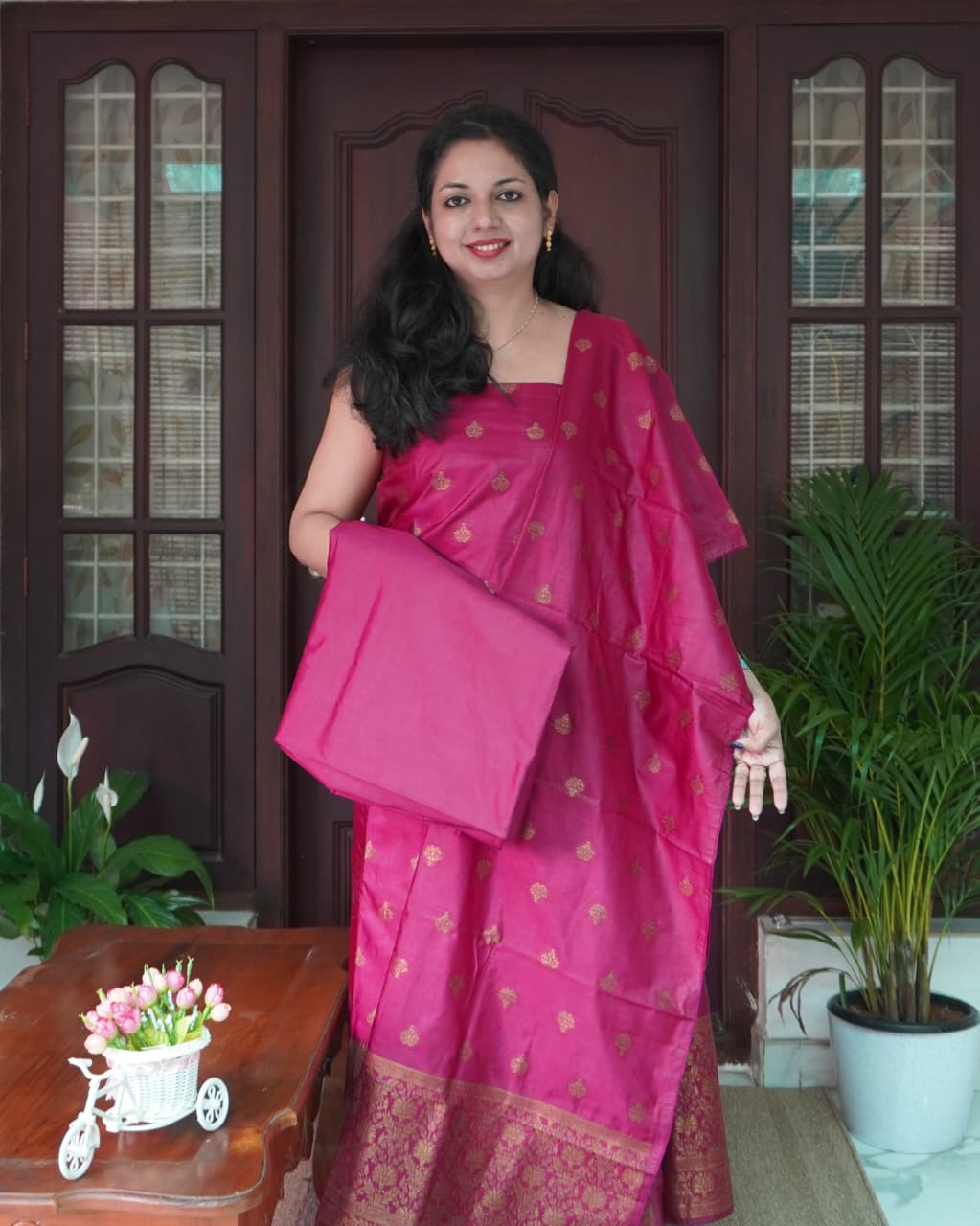 Banarasi Unstitched Salwar Set- 0023