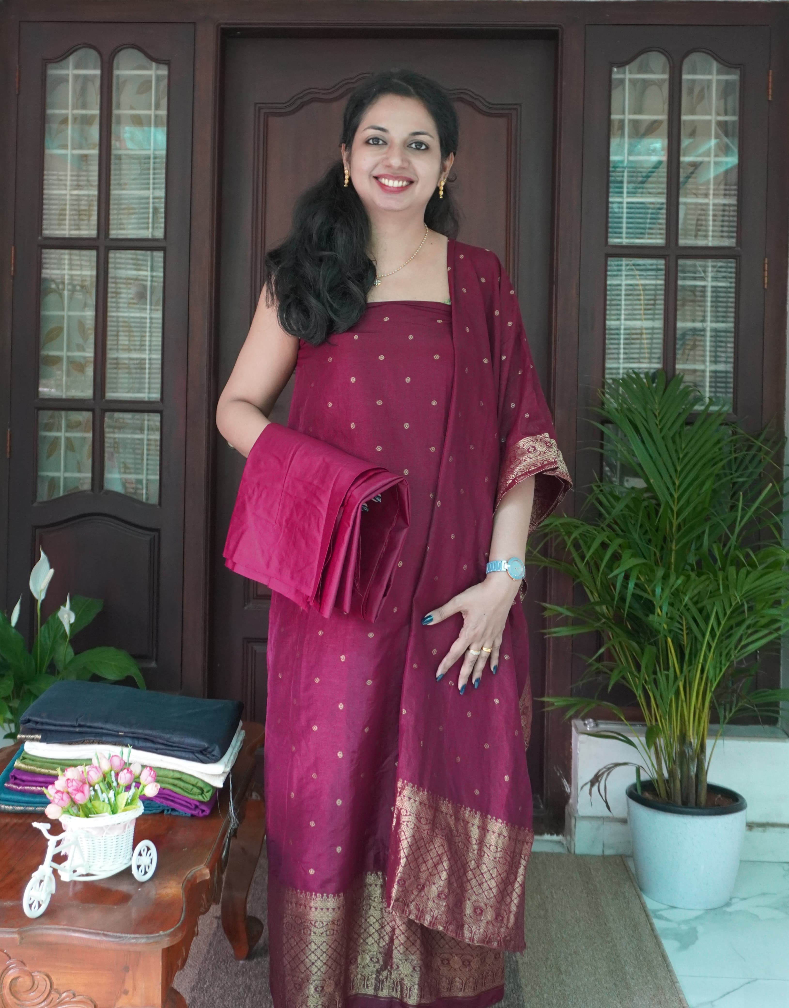 Banarasi Unstitched Salwar Set- 0024